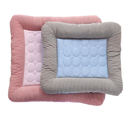 Portable Dog Cooling Mat Bed with Breathable Ice Silk Fabric