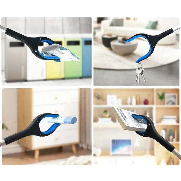 Compact Folding Grabber Tool with Rotating Head for Precision Grip