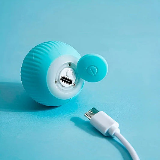Rechargeable Automatic Rolling Interactive Ball Toy for Cats and Dogs