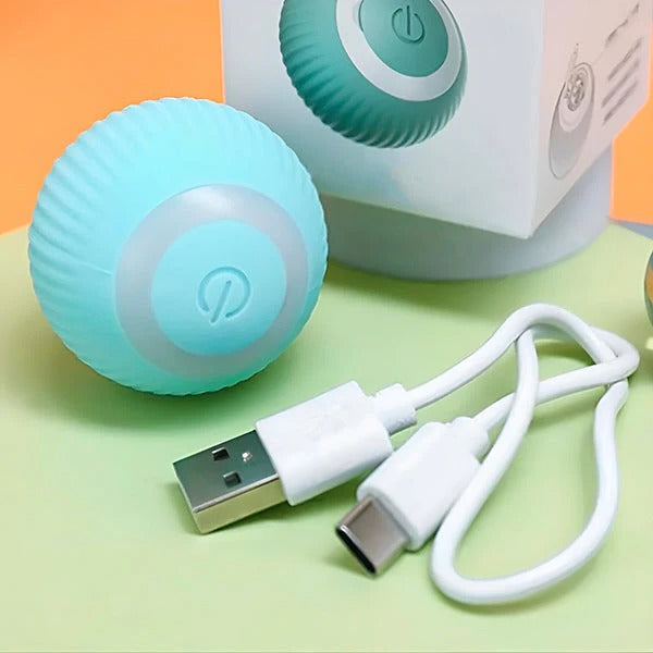 Rechargeable Automatic Rolling Interactive Ball Toy for Cats and Dogs