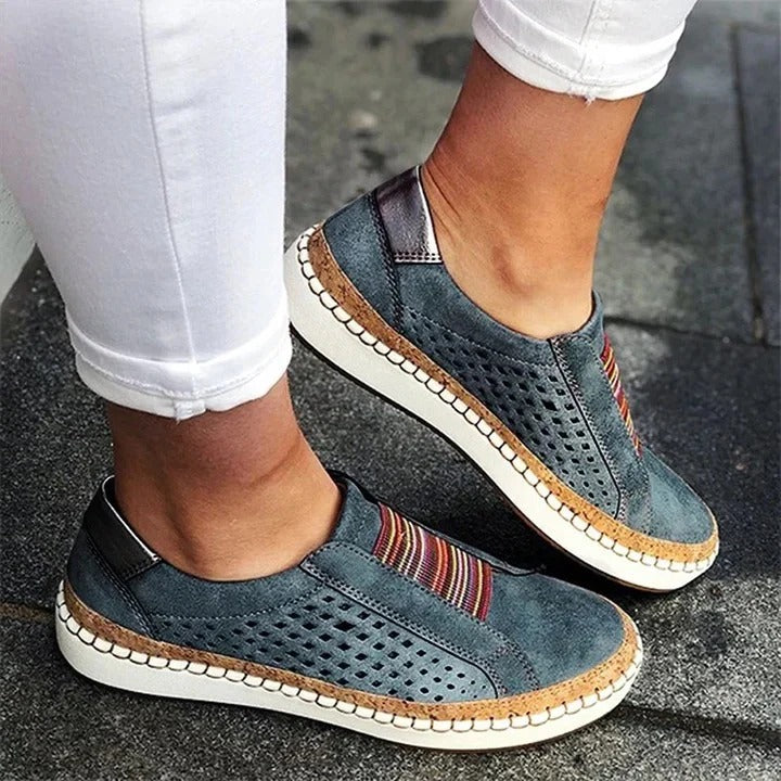 Wide Toe Box Sandals for Women with Arch Support and Slip On Design