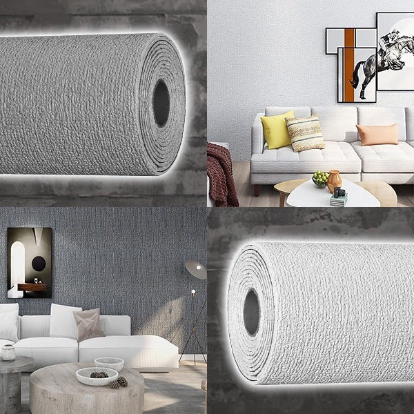 Peel and Stick Textured Wall Covering with Self Adhesive Backing