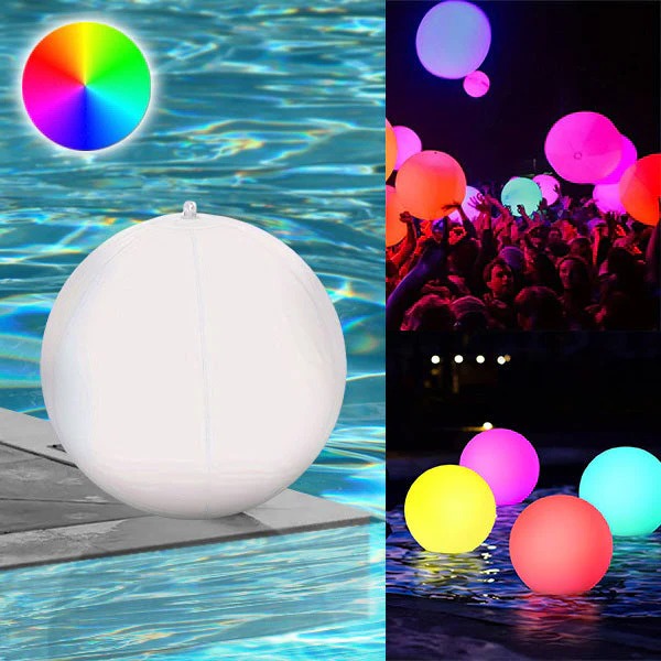 Waterproof Floating Pool Light with Inflatable Design