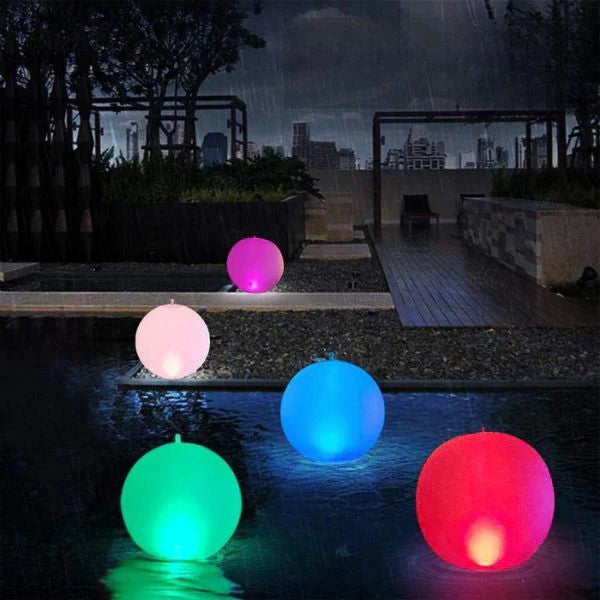 Waterproof Floating Pool Light with Inflatable Design