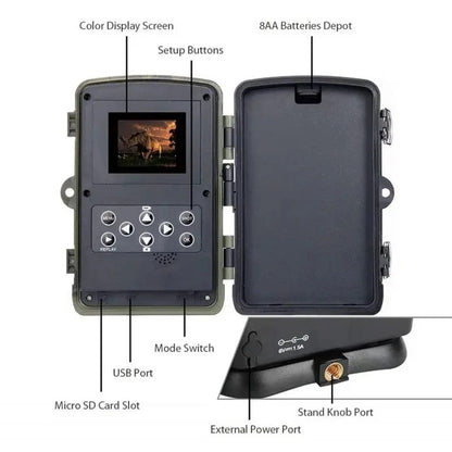 Wide Angle Hunting Camera with Enhanced Infrared Night Detection