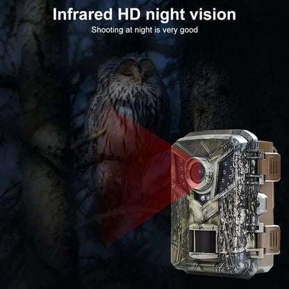 Outdoor Trail Camera with PIR Sensor and HD Night Recording