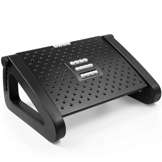Adjustable Ergonomic Foot Rest Cushion with Non-Slip Base for Under Desk Use