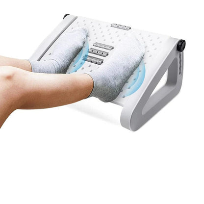 Adjustable Ergonomic Foot Rest Cushion with Non-Slip Base for Under Desk Use