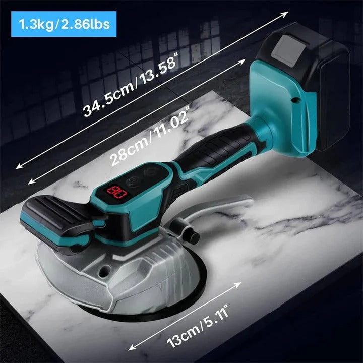 Handheld Tile Leveling Tool with Suction Base for Floor and Wall Installation