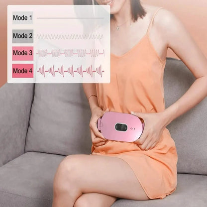 Wearable Menstrual Pain Relief Belt with Heated Vibration Massage for Abdomen