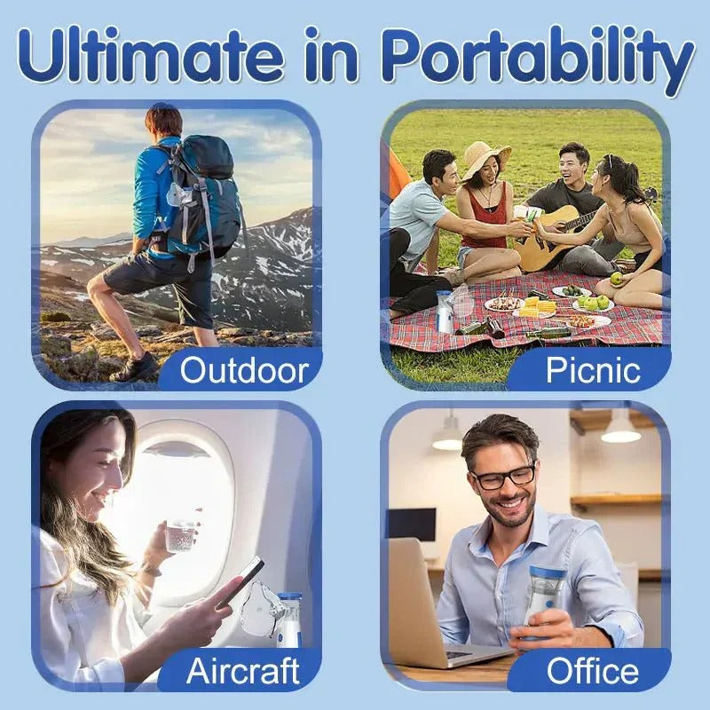 Portable Quiet Mesh Nebulizer Machine for Home and Travel Use