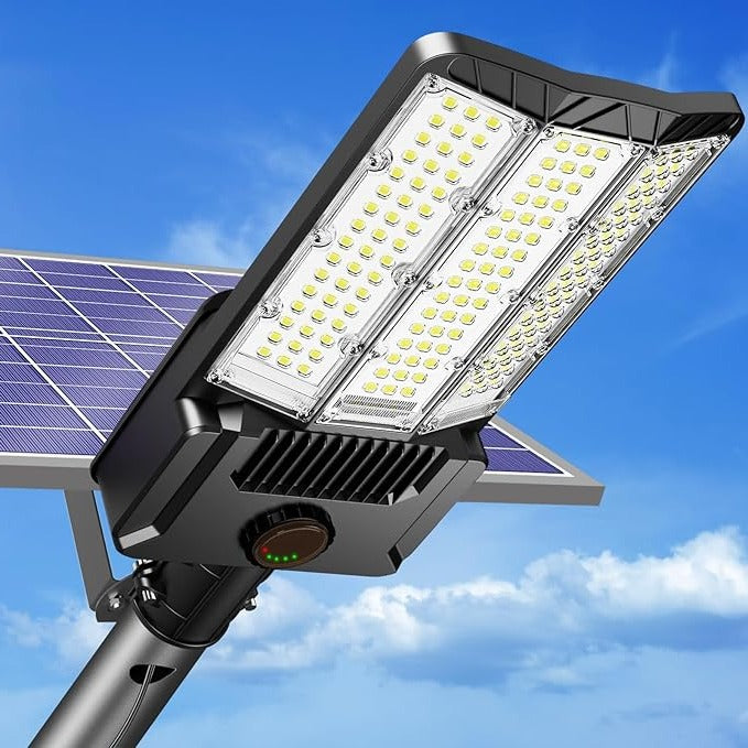 Outdoor Solar Motion Light with Dual Panels for Paths Driveways Yards