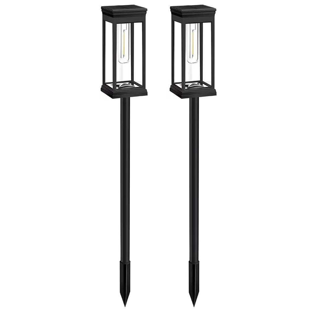 Solar Pathway Lights for Garden and Walkway, Set of 2