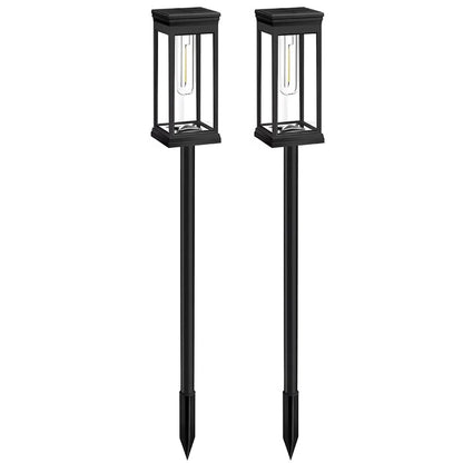 Solar Pathway Lights for Garden and Walkway, Set of 2