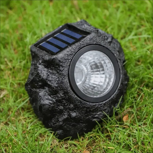 Solar Rock Spotlight for Garden Landscape and Yard Lighting