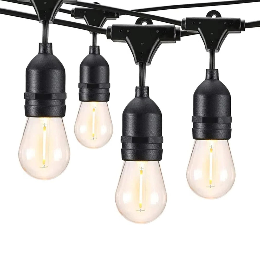 Outdoor Waterproof Edison Bulb String Lights for Patio Garden and Party Decor