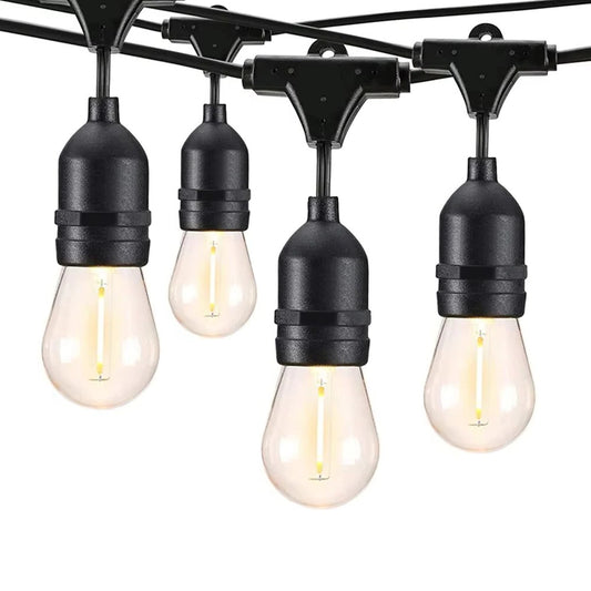 Outdoor Waterproof Edison Bulb String Lights for Patio Garden and Party Decor