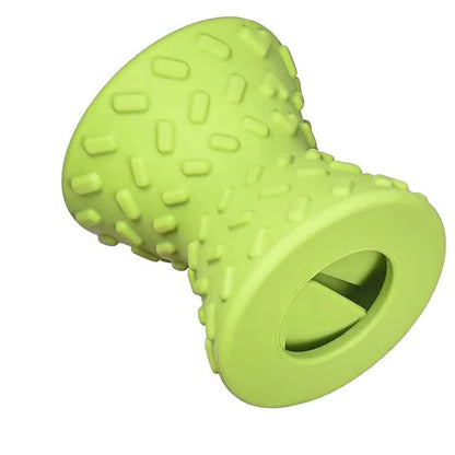 Dog Chew Toy with Built In Treat Dispenser for Independent Play Use