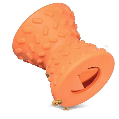 Dog Chew Toy with Built In Treat Dispenser for Independent Play Use