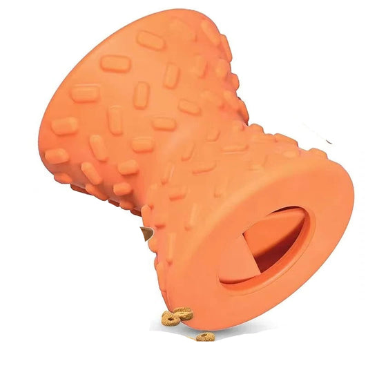 Dog Chew Toy with Built In Treat Dispenser for Independent Play Use