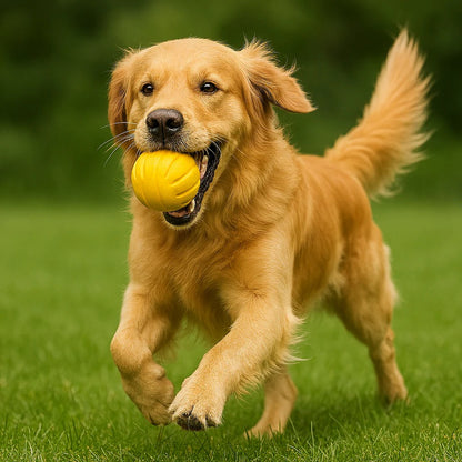 Durable Dog Training Ball and Chew Ring for Outdoor Fetch and Play