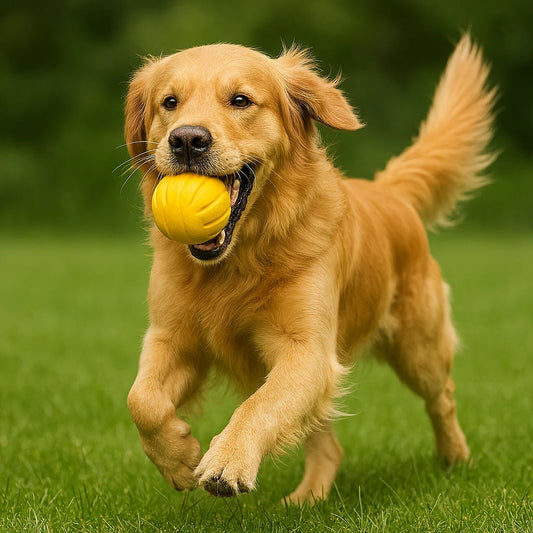 Durable Dog Training Ball and Chew Ring for Outdoor Fetch and Play