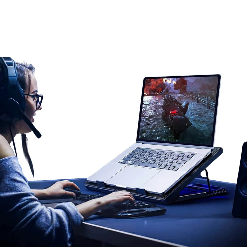 Laptop Cooling Pad with 6 Fan Ventilation for Desktop Use