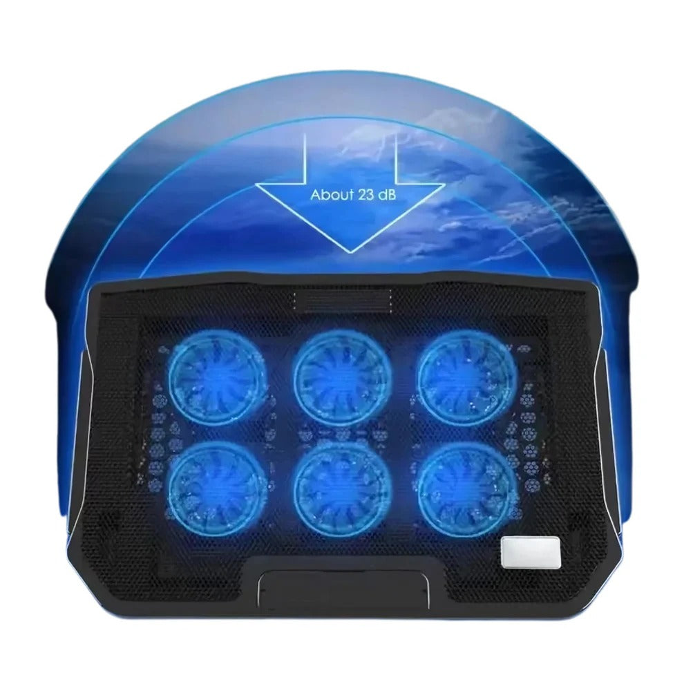 Laptop Cooling Pad with 6 Fan Ventilation for Desktop Use