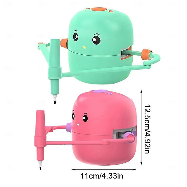 Kids Drawing Robot Machine with 100 Art Cards and 2 Pens, Auto Sketch Learning Toy