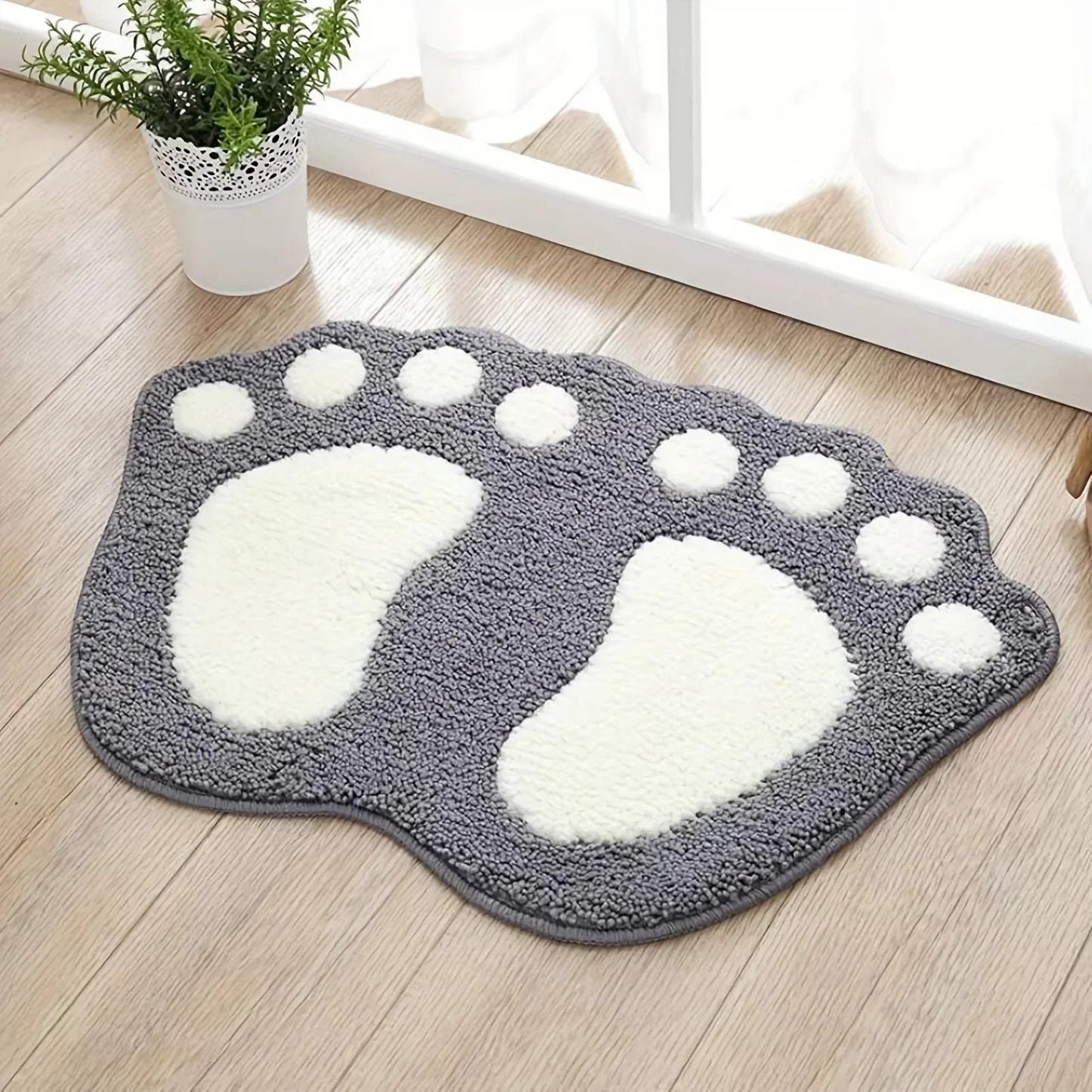 Soft Microfiber Bath Mat with Non Slip Base for Bathroom Use