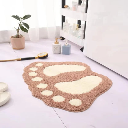 Soft Microfiber Bath Mat with Non Slip Base for Bathroom Use