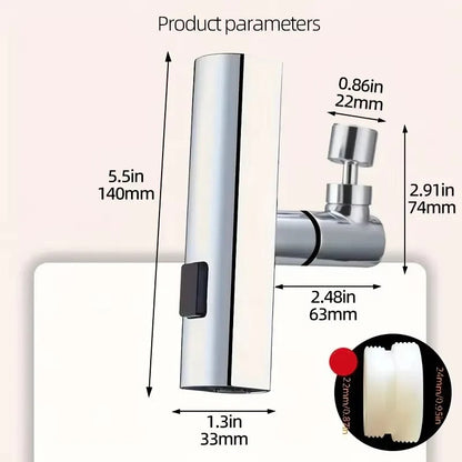 Water Splash Guard Faucet Extender for Kitchen and Bathroom Sink Use