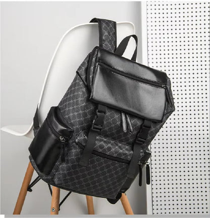 Leather Carry On Backpack with Padded Back and 15 Inch Laptop Fit