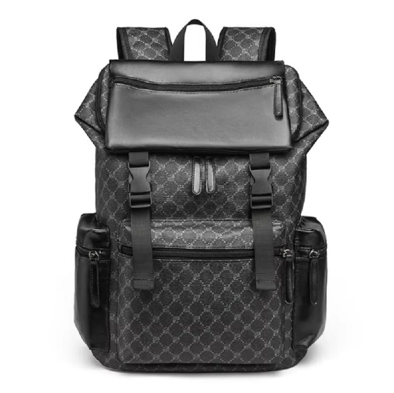 Leather Carry On Backpack with Padded Back and 15 Inch Laptop Fit