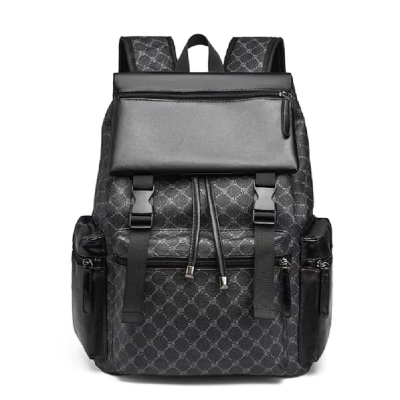 Leather Carry On Backpack with Padded Back and 15 Inch Laptop Fit