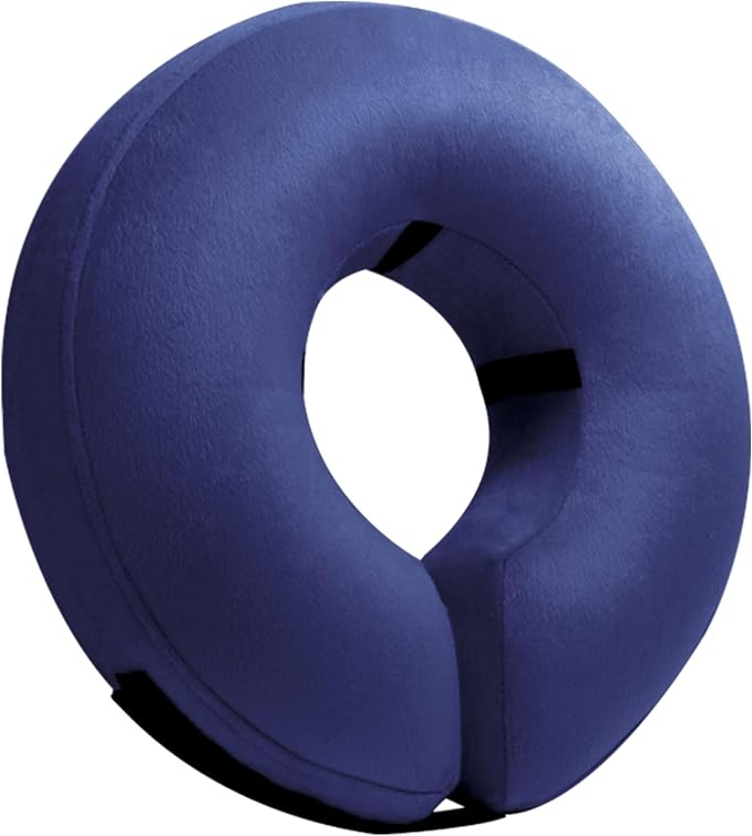 BENCMATE Inflatable Dog Cone Collar Alternative, Soft Dog Cone for Small Medium Large Dogs and Cats, Neck Recovery ECollar Donut Collar After Surgery (Large, Blue) allveramart
