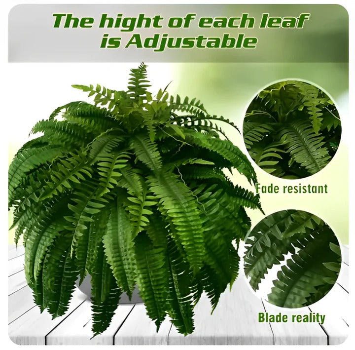 Artificial Boston Fern for Outdoor Display