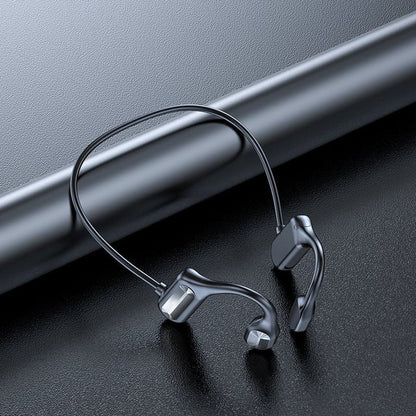 Rechargeable Wireless Conduction Headphones with Touch Controls Built In Mic for Calls