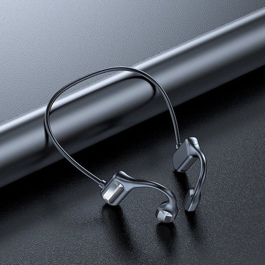 Rechargeable Wireless Conduction Headphones with Touch Controls Built In Mic for Calls