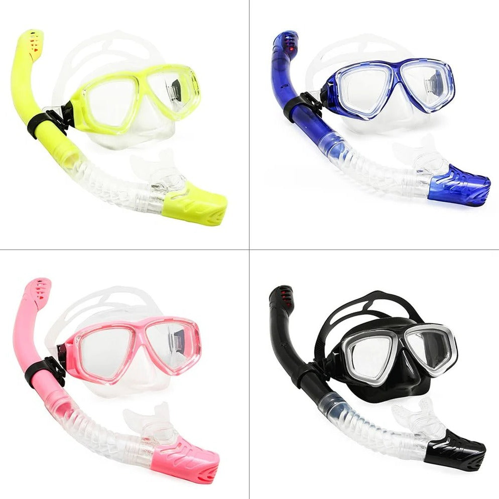 Tempered Glass Scuba Diving Mask with Adjustable Silicone Strap