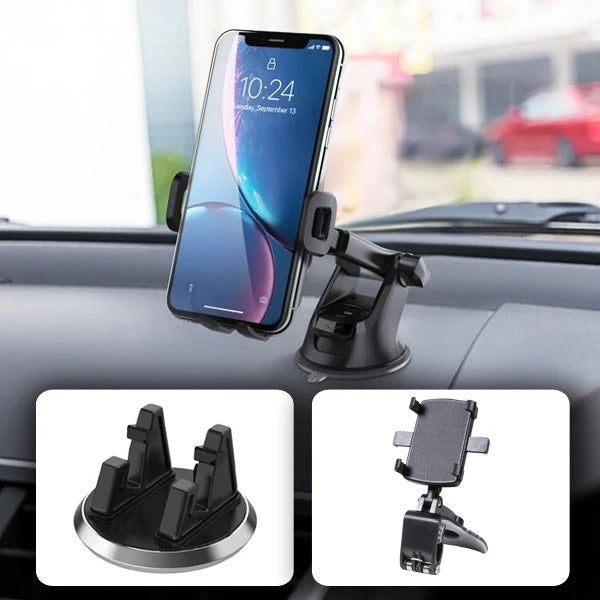 Dashboard Car Phone Mount with Support Grip Base