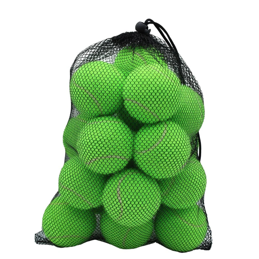 Practice Tennis Ball with Mesh Carrying Bag and Standard Size, Set of 20