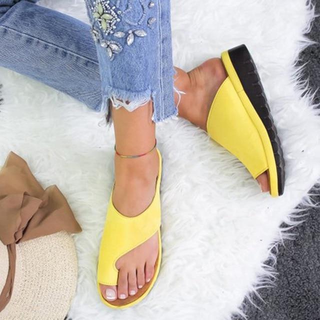 Orthopedic Platform Sandals with Spacious Toe Design