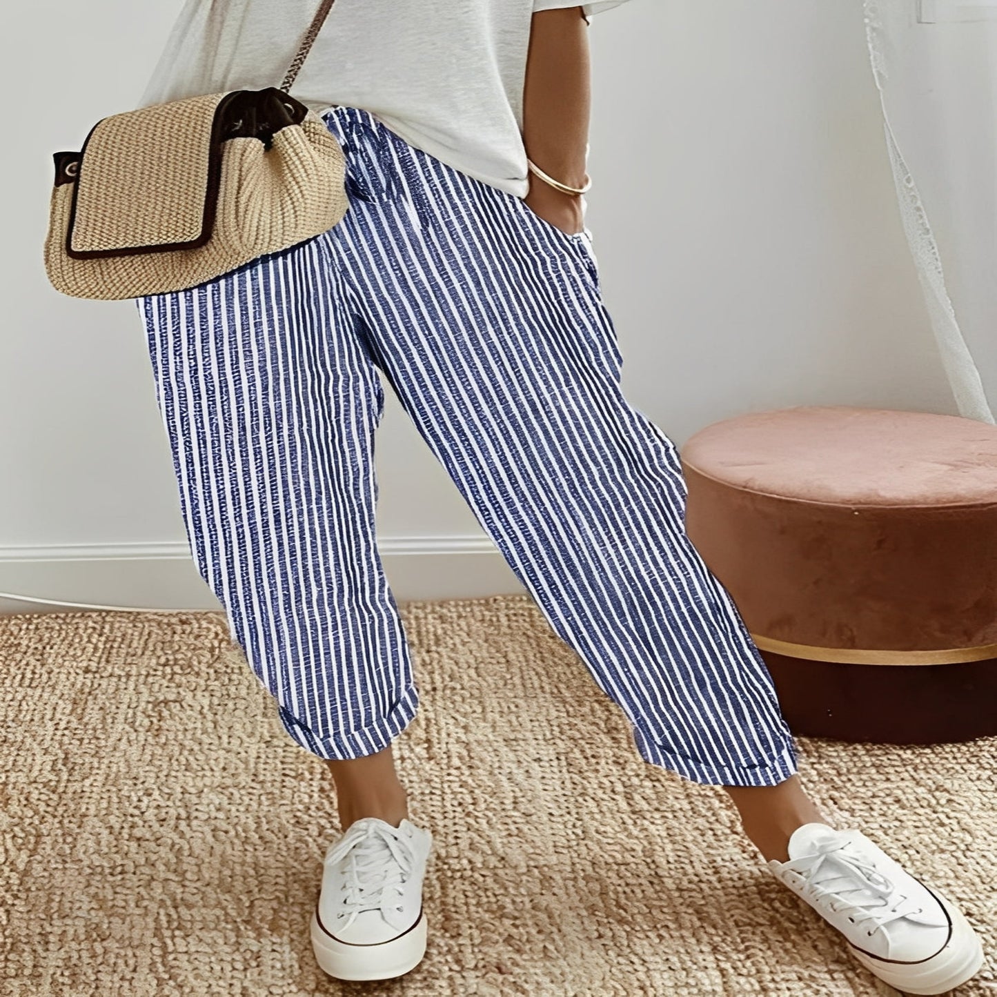 Breathable Cotton Pants with Moisture Wicking