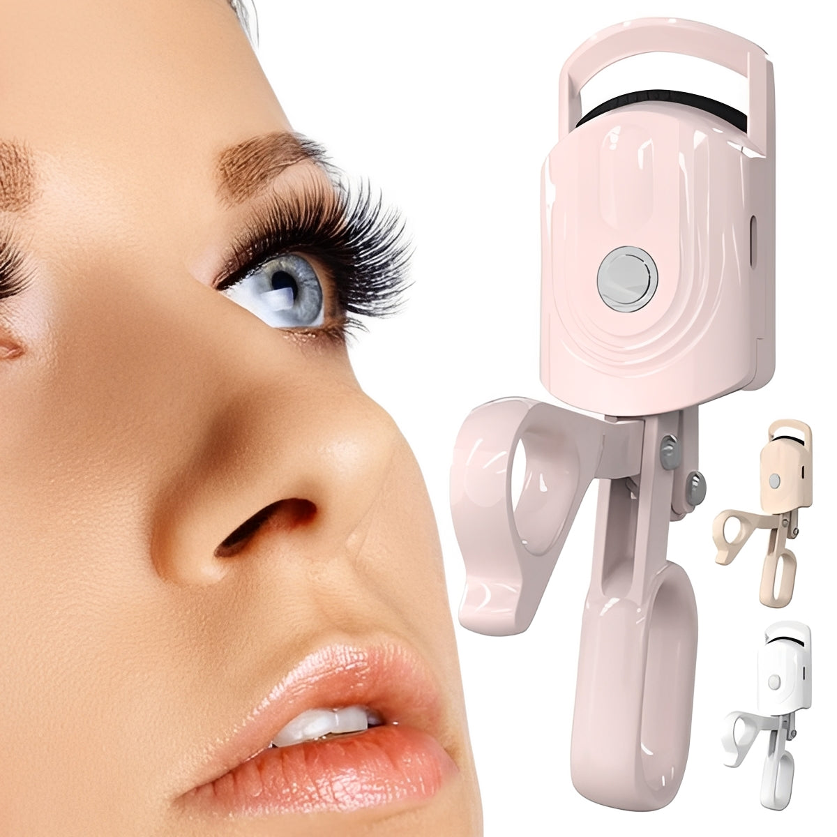 Rechargeable Heated Electric Lash Curler for Eye Makeup
