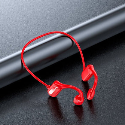 Rechargeable Wireless Conduction Headphones with Touch Controls Built In Mic for Calls