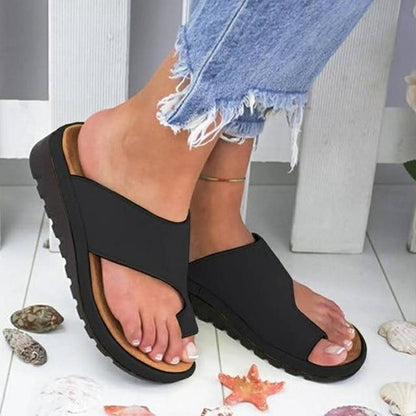 Orthopedic Platform Sandals with Spacious Toe Design