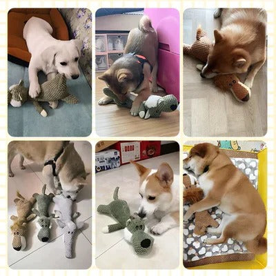 Rugged Plush Toy and Sturdy Fabric Plaything for Pets