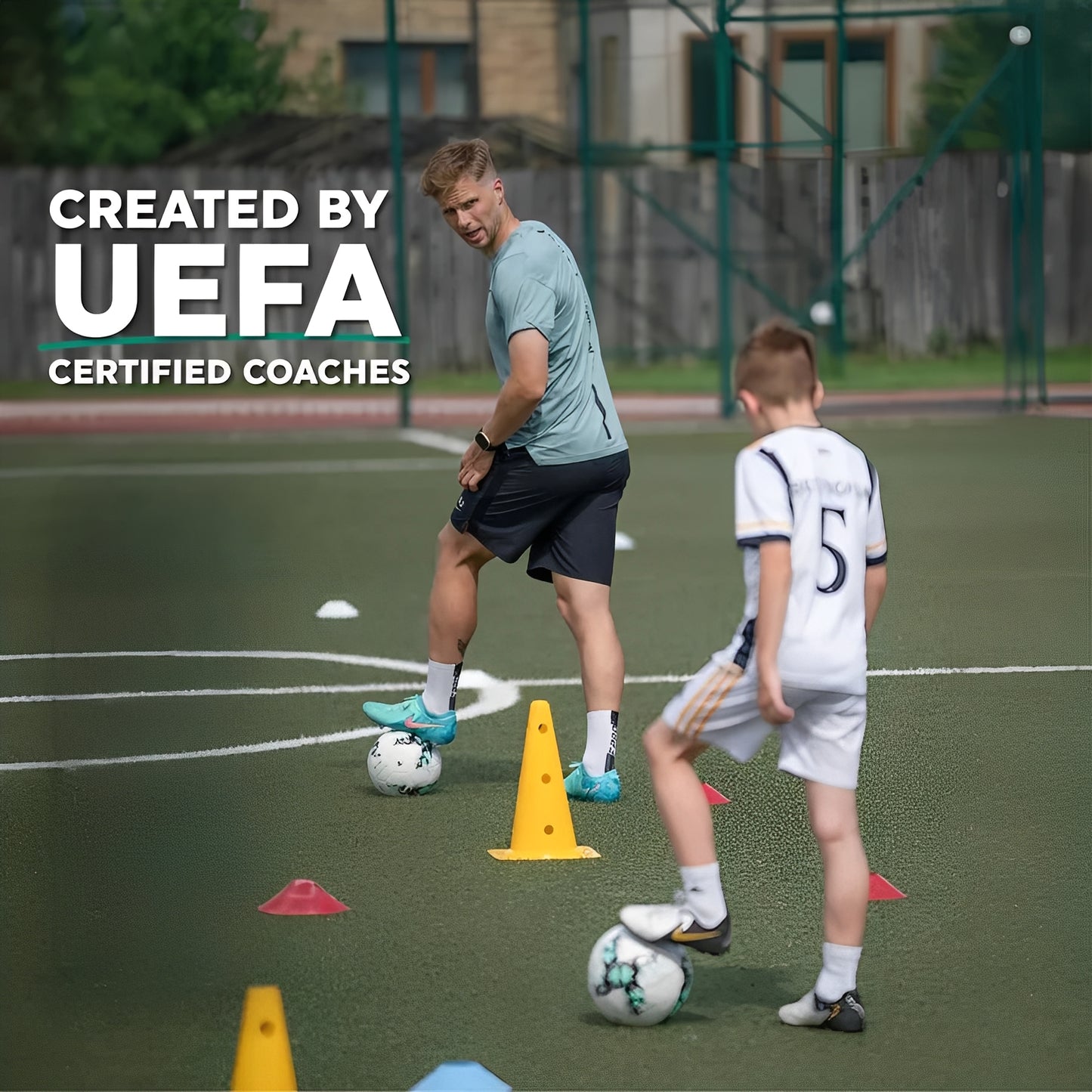 Football Training Mat with Guided Video Workout Program