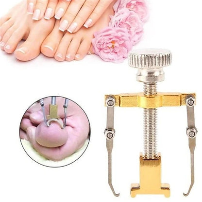2 Piece Toenail Correction Clip Set with Stainless Steel Straightening Tool for Nail Care